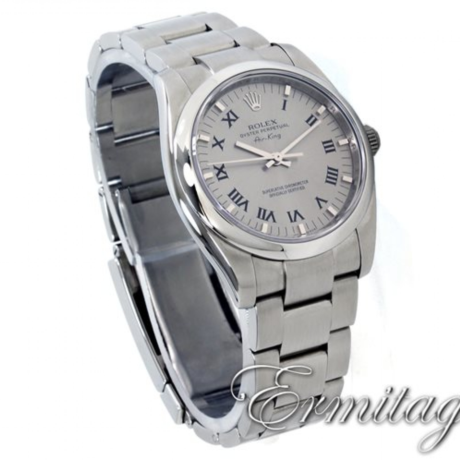 Rolex Air King 114200 Steel with Silver Dial & Roman Markers